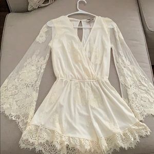 Show Me Your Mumu White lace romper
